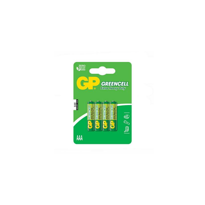 Батарейка Gp AAA R03 солевая * 4 (24G-U4 / 4891199000478)