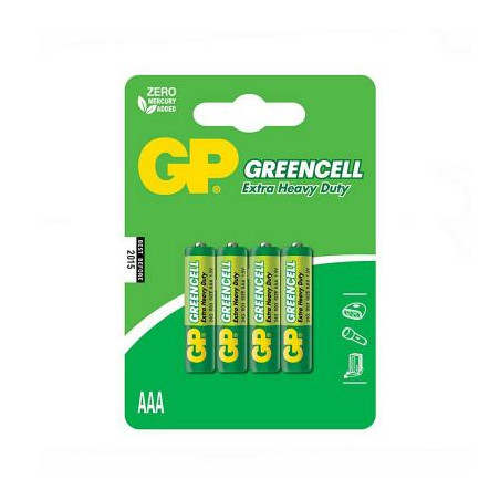 Батарейка Gp AAA R03 солевая * 4 (24G-U4 / 4891199000478)