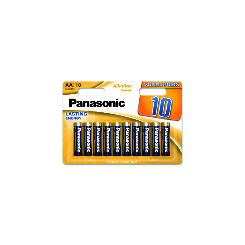 Батарейка Panasonic LR06 Alkaline Power * 10 (LR6REB/10BW)