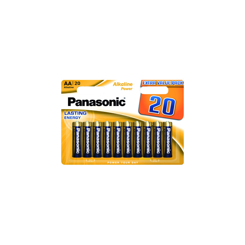 Батарейка Panasonic LR06 Alkaline Power * 20 (LR6REB/20BW)