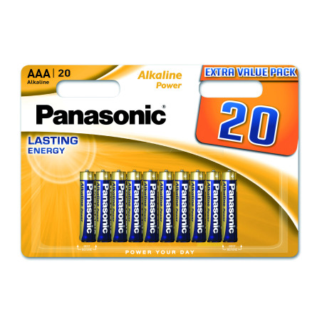 Батарейка Panasonic AAA LR03 Alkaline Power * 20 (LR03REB/20BW)