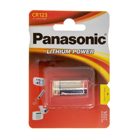 Батарейка Panasonic CR 123 * 1 LITHIUM (CR-123AL/1BP)