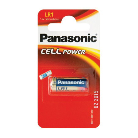 Батарейка Panasonic LR1 * 1 Alkaline (LR1L/1BE)