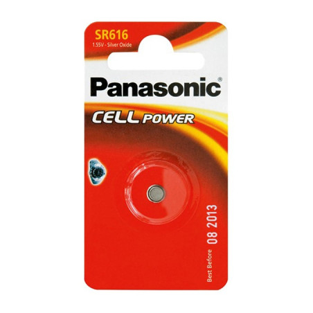 Батарейка Panasonic SR616 * 1 Silver Oxide (SR-616EL/1B)