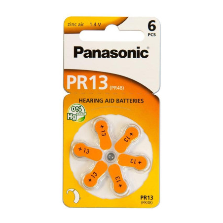 Батарейка Panasonic PR48 / PR13 (1.4V) * 6 (PR-13/6LB)