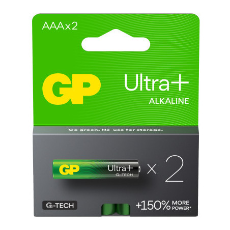 Батарейка Gp AAA LR03 Ultra Plus Alcaline * 2 (24AUP21-SB2 / 4891199218163)