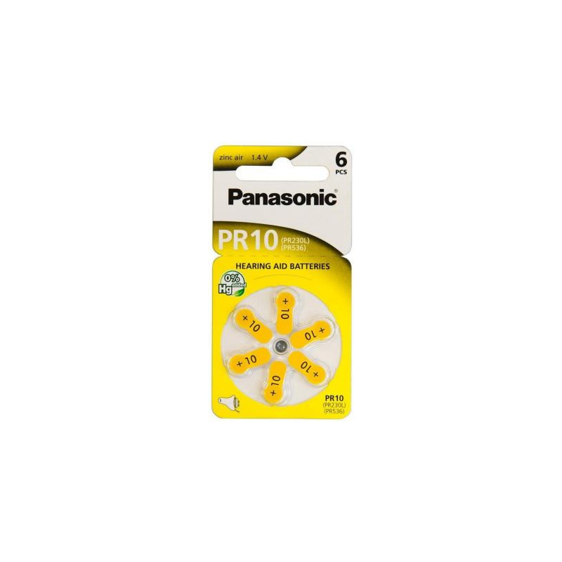 Батарейка Panasonic PR10 / PR230 (1.4V) * 6 (PR-230/6LB)
