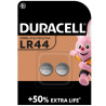 Батарейка Duracell LR44 1.5V спеціалізована лужна типу таблетка, 76A/A76/V13GA, 2шт. в упаковці (5000394504424 / 5007795)