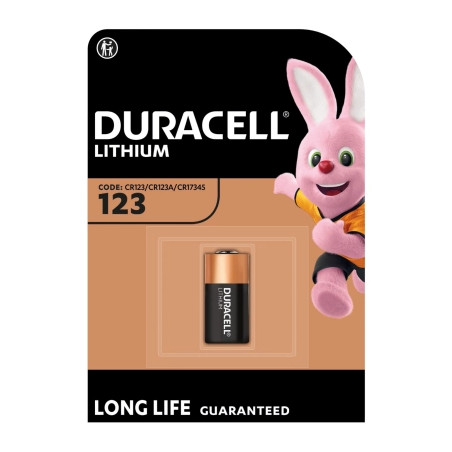 Батарейка Duracell 123 3V High Power літієва, CR123/CR123A/CR17345, 1 шт. в упаковці (5000394123106 / 5000784)