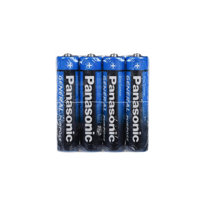 Батарейка Panasonic GENERAL PURPOSE R3 TRAY 4 ZINK-CARBON (R03BER/4PR)