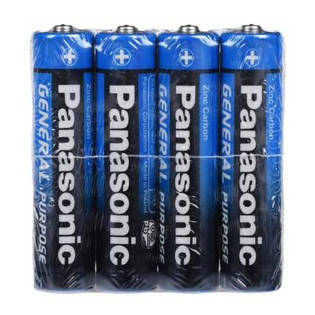 Батарейка Panasonic GENERAL PURPOSE R3 TRAY 4 ZINK-CARBON (R03BER/4PR)