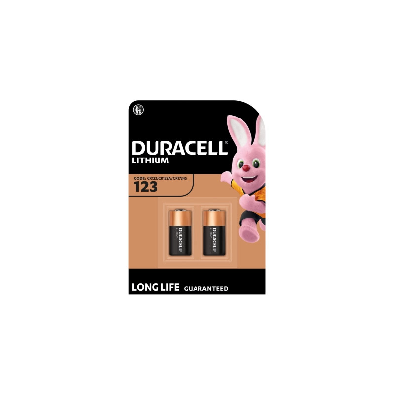 Батарейка Duracell 123 3V High Power літієва, CR123/CR123A/CR17345, 2 шт. в упаковці (5002979)