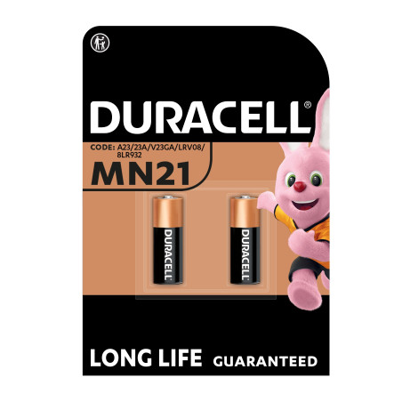Батарейка MN21 12V спеціалізована лужна, A23/23A/V23GA/LRV08/8LR932 2 шт. в упаковці Duracell (5007812)