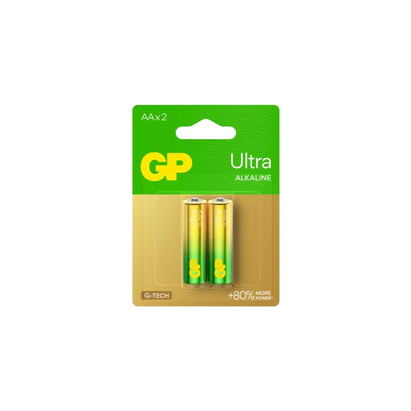 Батарейка Gp AA LR6 Ultra Alcaline * 2 (15AUETA21-2BC2 / 4891199027581)