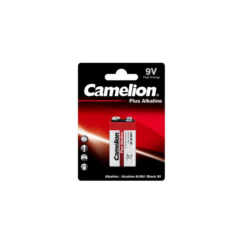 Батарейка Camelion Крона 6LR61 9V Plus Alkaline * 1 (6LR61-BP1)