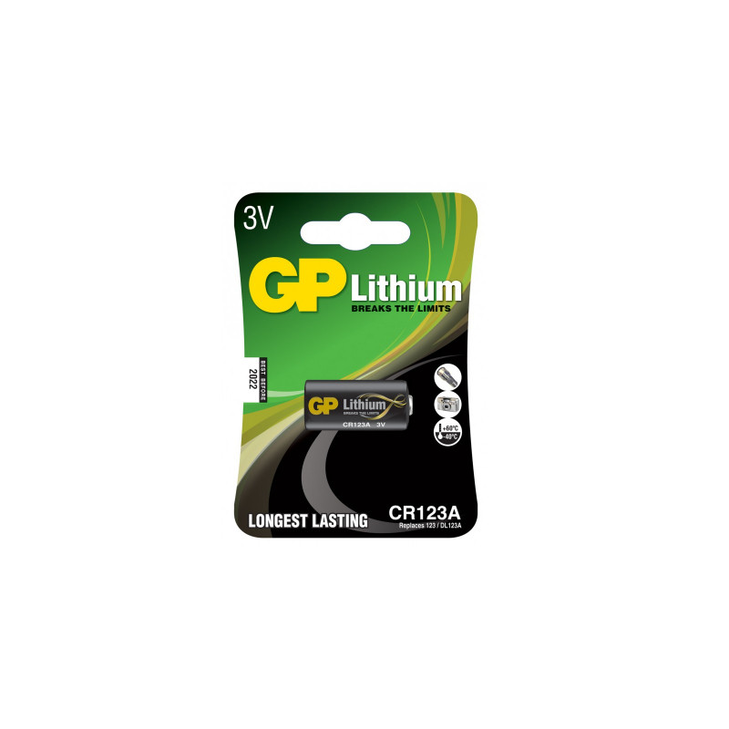 Батарейка Gp CR 123A Lithium FOTO 3.0V (CR123A-U1 / 4891199001086)