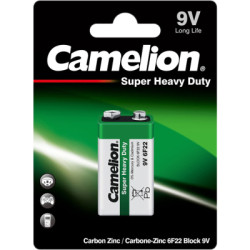 Батарейка Camelion Крона 6F22 9V Super Heavy Duty Green * 1 (6F22-SP1G)
