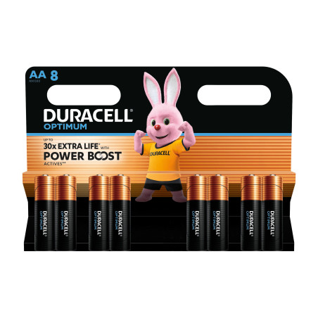 Батарейка Duracell Optimum AA лужні 8 шт. в упаковці (5014726 / 5015601)