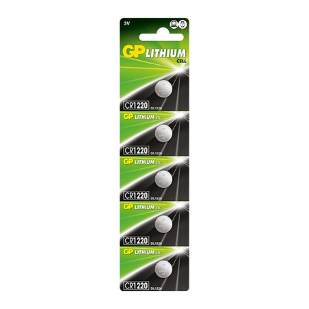 Батарейка Gp CR 1220 Lithium 3.0V * 1 (відривається) (CR1220-7U5 / 4891199001345)