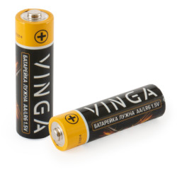Батарейка AA LR6 Alkaline 2pcs Blister Vinga (VJABAA2)