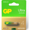 Батарейка Gp AAA LR03 Ultra Alkaline * 4 (24AU21-SB4 / 4891199218255)
