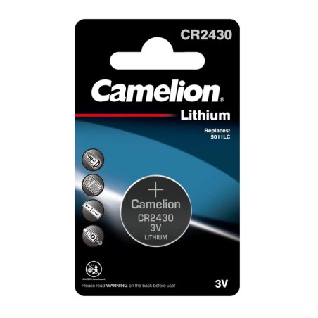 Батарейка CR 2430 Lithium * 1 Camelion (CR2430-BP1)