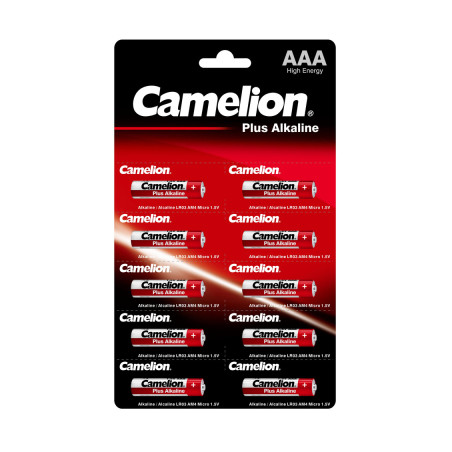 Батарейка Camelion AAA LR03 Plus Alkaline * 10 (LR03-BP1x10P)