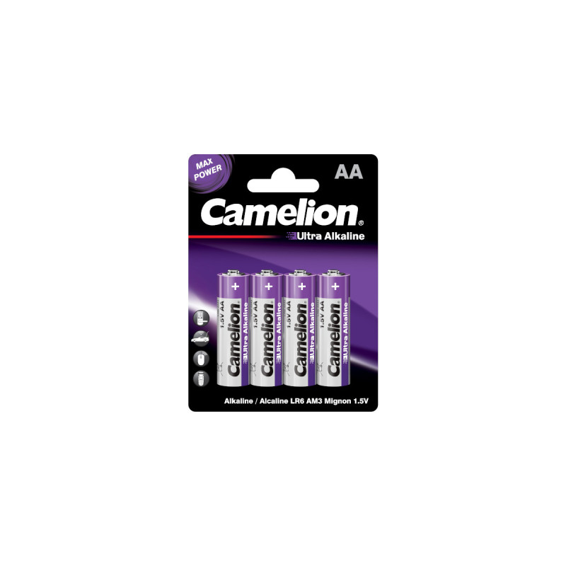 Батарейка Camelion AA LR6 Ultra Alkaline * 4 (LR6-BP4UT)