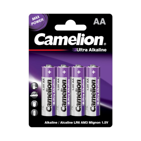 Батарейка Camelion AA LR6 Ultra Alkaline * 4 (LR6-BP4UT)