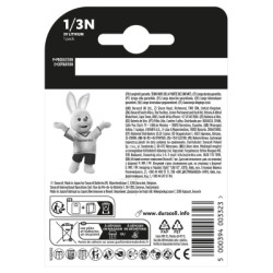 Батарейка 1/3N 3V спеціальна літієва, 2L76 / CR1 / 3N / CR11108, 1 шт. в упаковці Duracell (5007803)