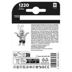Батарейка CR 1220 спеціальна літієва типу таблетка 1220 3V, 1 шт. в упаковці Duracell (5011150)
