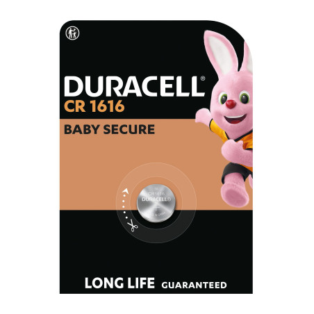 Батарейка CR 1616 спеціальна літієва типу таблетка 1616 3V, 1 шт. в упаковці Duracell (5011067)