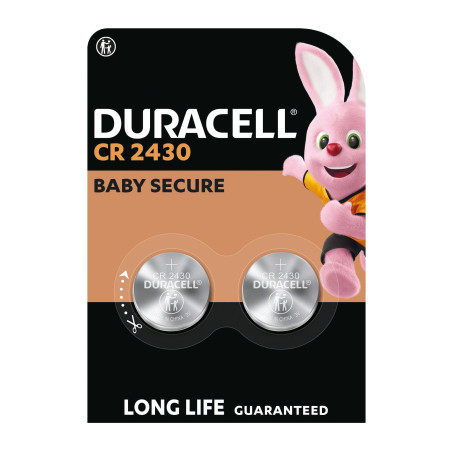 Батарейка CR 2430 спеціальна літієва типу таблетка 2430 3V, 2 шт. в упаковці Duracell (5012262)