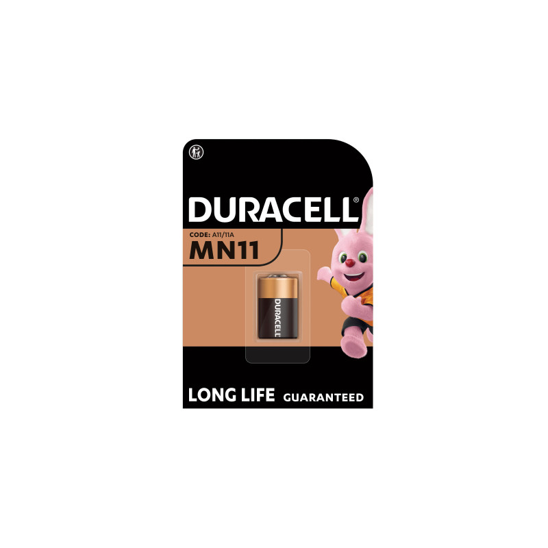 Батарейка MN11 6V спеціальна лужна, A11 / 11A, 1 шт. в упаковці Duracell (5007387)