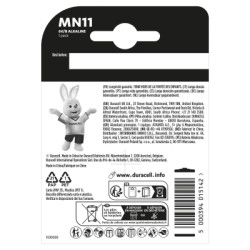 Батарейка MN11 6V спеціальна лужна, A11 / 11A, 1 шт. в упаковці Duracell (5007387)