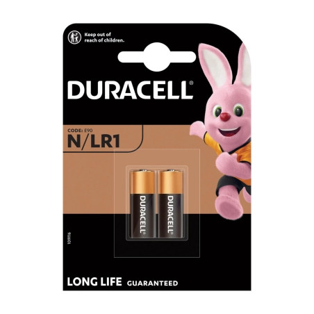 Батарейка Duracell N 1.5V лужна, LR1/E90/4001/AM5/MN9100 2 шт. в упаковці (5007465)