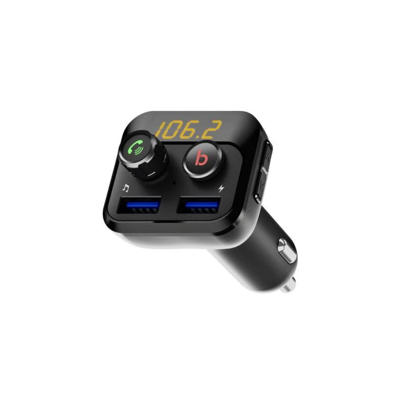 FM модулятор Grand-X 98GRX MegaBass, Bluetooth V5.0 MicroSD, 2USB , MegaBass, han (98GRX)