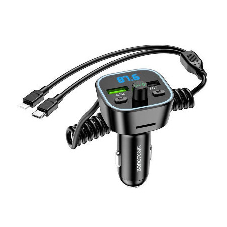 FM модулятор BOROFONE BC45, Black, Box (BC45)