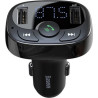 FM модулятор Baseus T Shaped S-09A 2 х USB Type-A, microSD Black (CCMT000001)