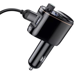 FM модулятор Baseus FM Launcher Locomotive 3.4 A 2 USB (CCHC000001)