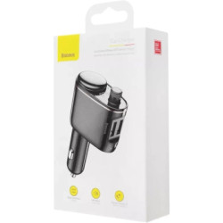 FM модулятор Baseus FM Launcher Locomotive 3.4 A 2 USB (CCHC000001)