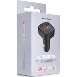 FM модулятор Armorstandart ASF1 18W QC3.0 2xUSB black (ARM82826)