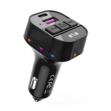 FM модулятор XO BCC17 Car Charger Smart Bluetooth Dual Port PD 30W Чорний (BCC17.black)