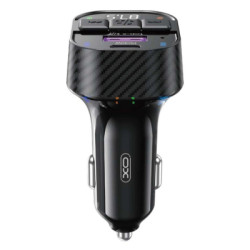 FM модулятор XO BCC17 Car Charger Smart Bluetooth Dual Port PD 30W Чорний (BCC17.black)