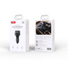 FM модулятор XO BCC17 Car Charger Smart Bluetooth Dual Port PD 30W Чорний (BCC17.black)