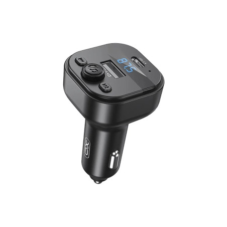 FM модулятор XO BCC18 USB-A OTG/USB-C Black (BCC18.black)