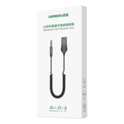 Bluetooth трансмітер Ugreen Bluetooth 5.0 Aux with mic CM309 UGREEN Black (70601)