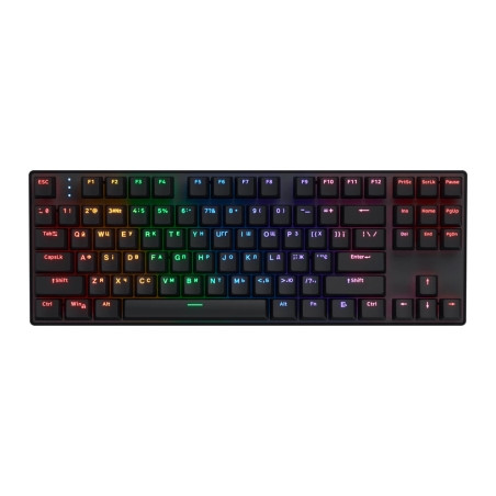 Клавіатура Hator Icefall Mecha TKL Rainbow Wireless/USB Black (HTK287UA)