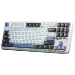 Клавіатура Aula F87 Gasket Greywood V3 Wireless/Bluetooth/USB UA White (6948391208602)