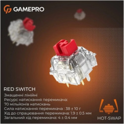 Клавіатура GamePro Genesis Silverlight MK116 USB UA Grey (MK116)